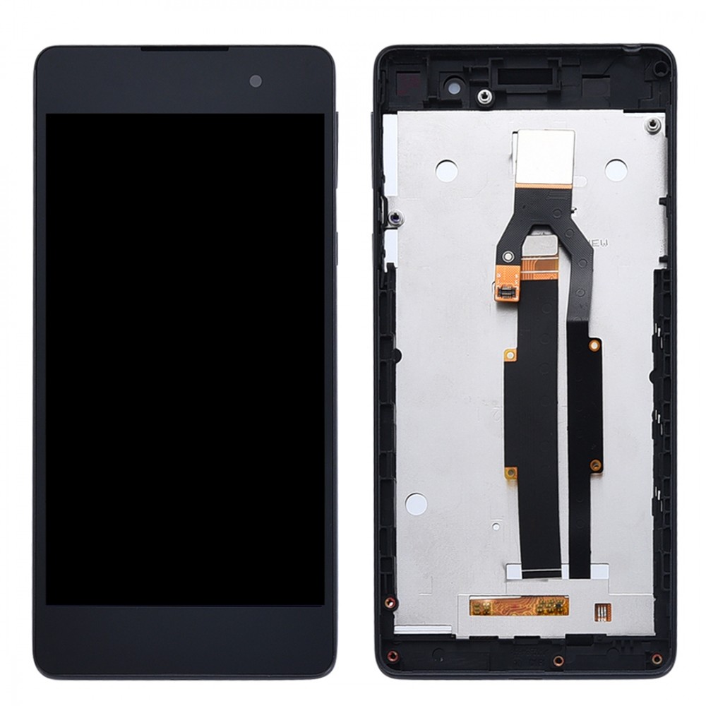 LCD Screen and Digitizer Full Assembly with Frame for Sony Xperia E5 F3311 F3313(Black) Sony Replacement Parts Sony Xperia E5